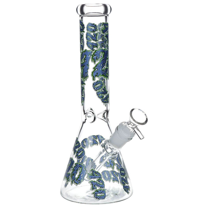 420 Clouds Glow In The Dark Beaker Bong