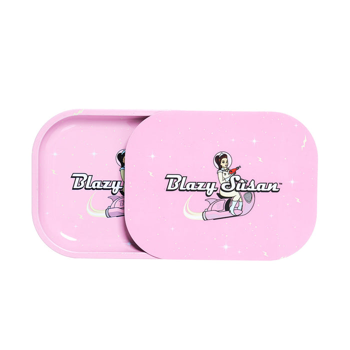 Blazy Susan Rolling Tray With Lid 6 Designs