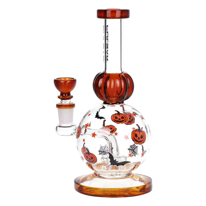 Pulsar Crazy Pumpkins Glass Water Pipe 7.9"