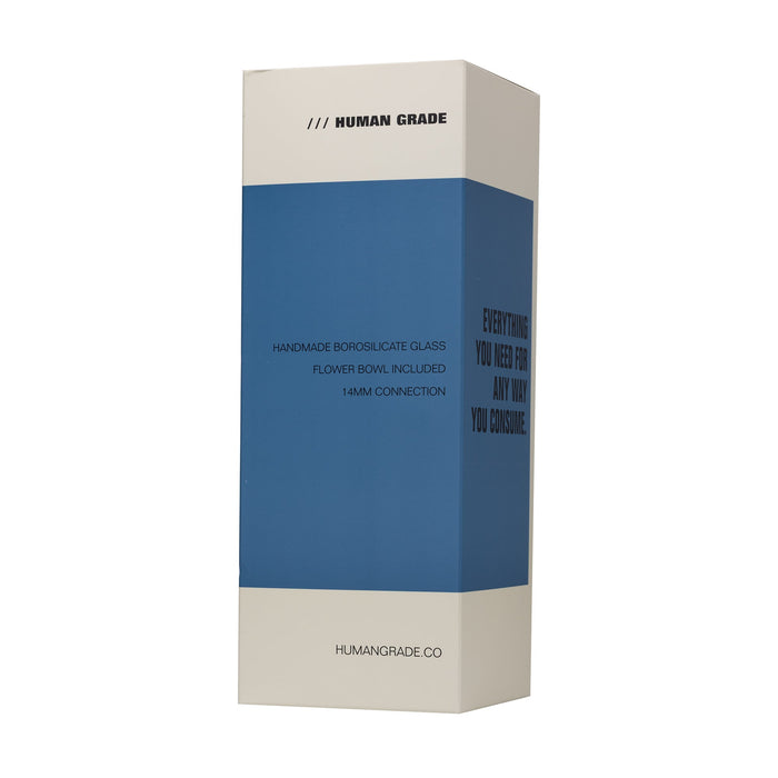 Human Grade Twisted Iridescent Tube Glass Water Pipe