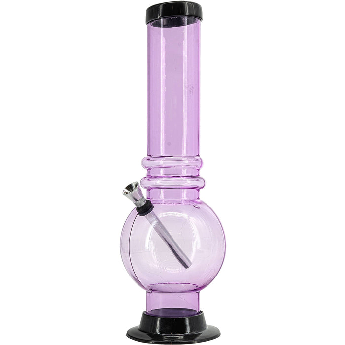 Acrylic Bubble Base Bong | 12" Or 15"