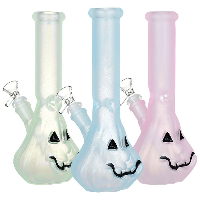 Glow In Dark Jack-O-Lantern Glass Bong