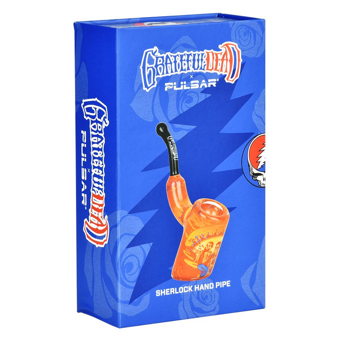 Grateful Dead Inside Print Bent Sherlock Pipe