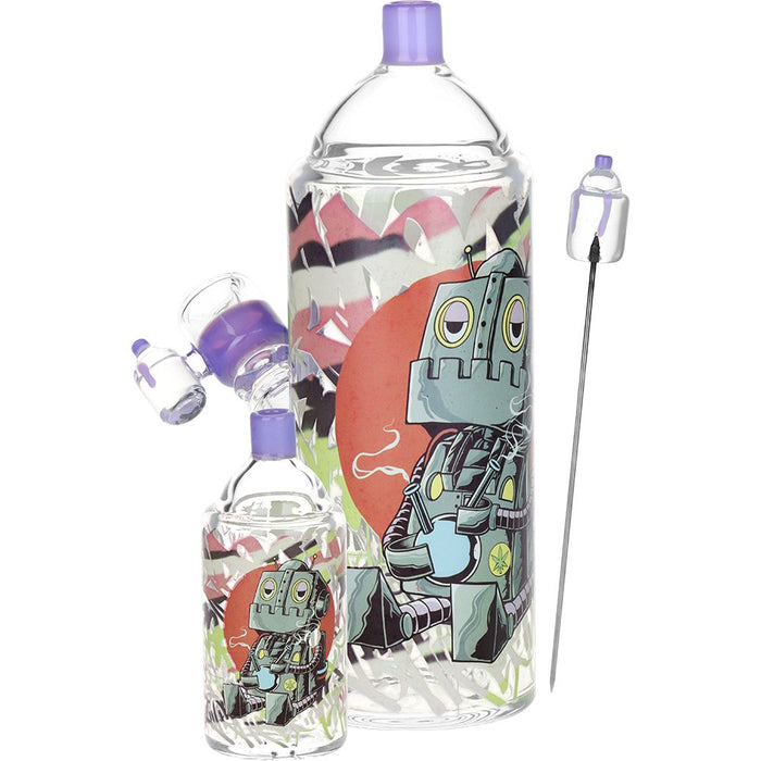 Pulsar Graffiti Series Spray Paint Glass Water Pipe Set