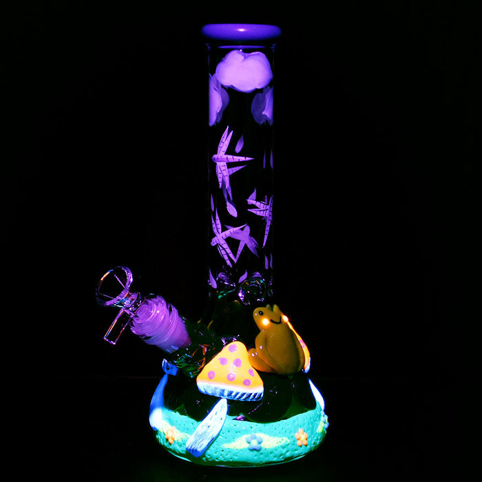 Froggy Friend Glow In The Dark Beaker Bong