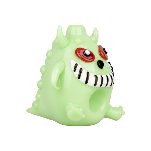 Alien Smiling Monster Glass Hand Pipe side