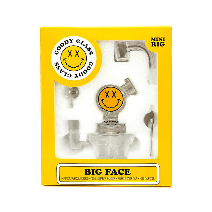Goody Glass Big Face Mini Rig Dab Kit