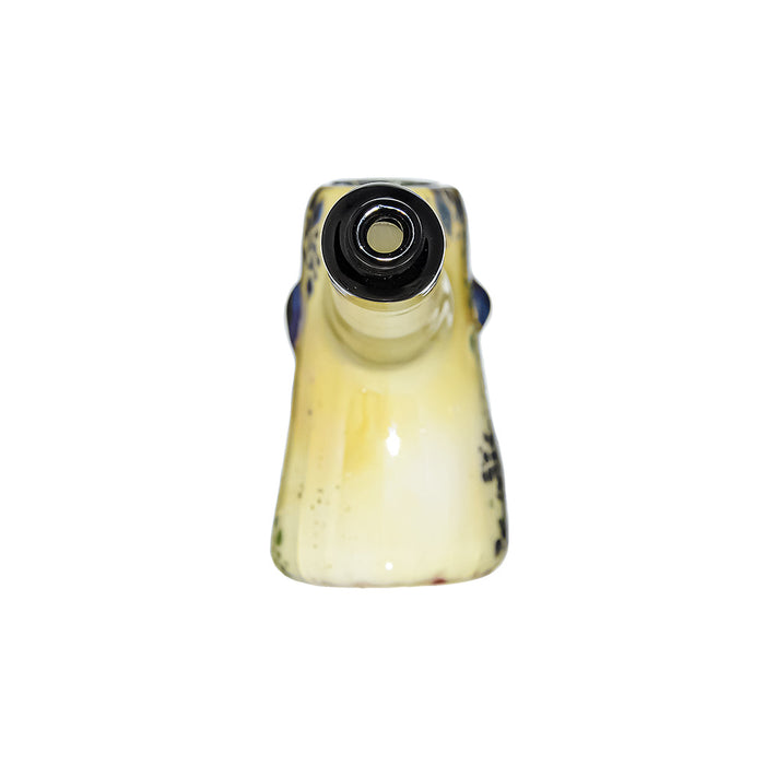 CaliBear Glass Puffer Fish Sculpted Hand Pipe