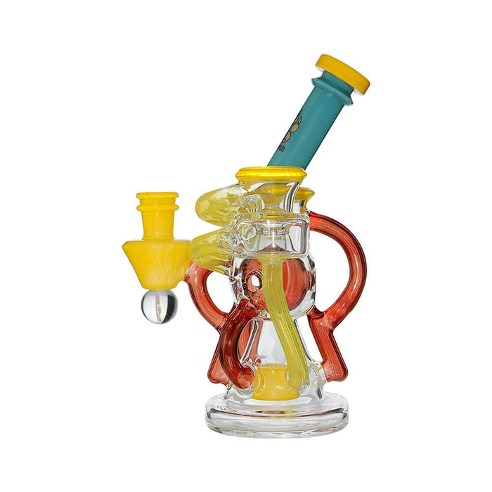 Calibear Artistic Recycler Dab Rig with Opal
