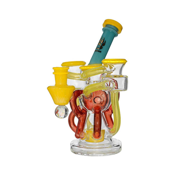 Calibear Artistic Recycler Dab Rig with Opal