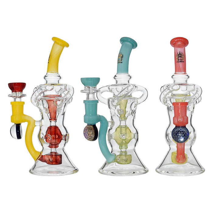 Calibear Triple Arm Swiss Fab Incycler Dab Rig