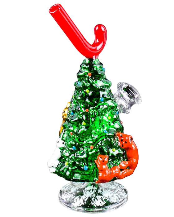 Candy Cane Christmas Tree Bong