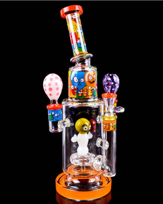 Cheechdriwp Rig Cheech Glass Cartoon Drip Real Life Confusion Bong — Kush Cargo