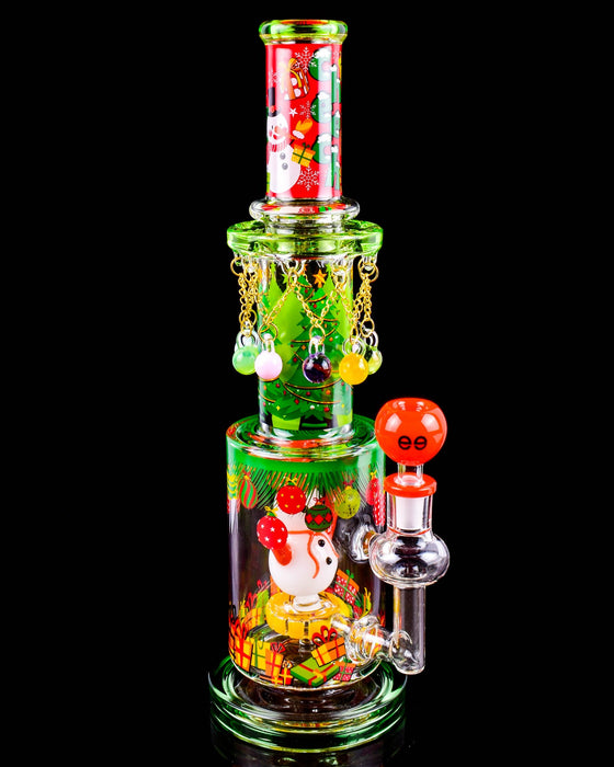 Cheech Glass Christmas Holiday Ornament Bong