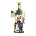 Cheech Glass 12" Heady Water Pipe Alien Lifting The King green color