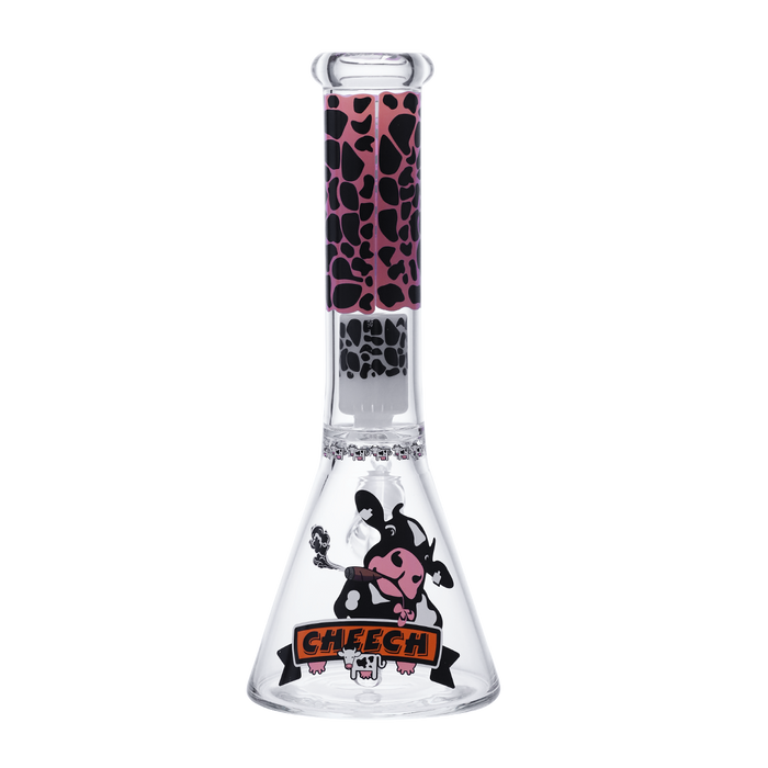 Cheech Glass Strawberry Milk Cow Beaker Bong