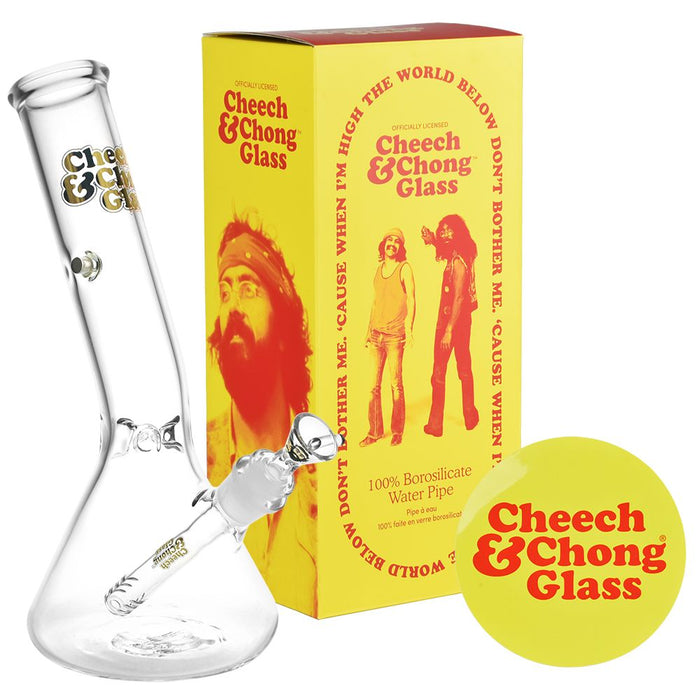 Cheech & Chong Glass Basketball Jones Chillax Beaker Bong