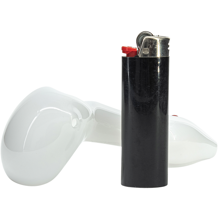 LA Pipes Drooping Hearts Solid White Drooper Spoon