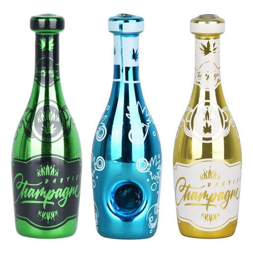 Dabtized Champagne Pipe'n Glass Hand Pipe