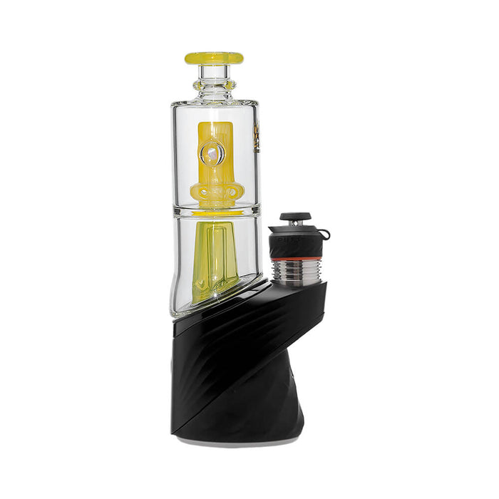 Double Perc Puffco Peak OG & Pro Glass Attachment Encased W/ Opal | Calibear