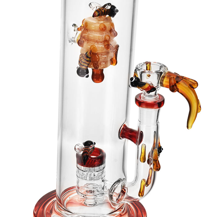 EG Glass Honeycomb Bee Drip Tube Bong