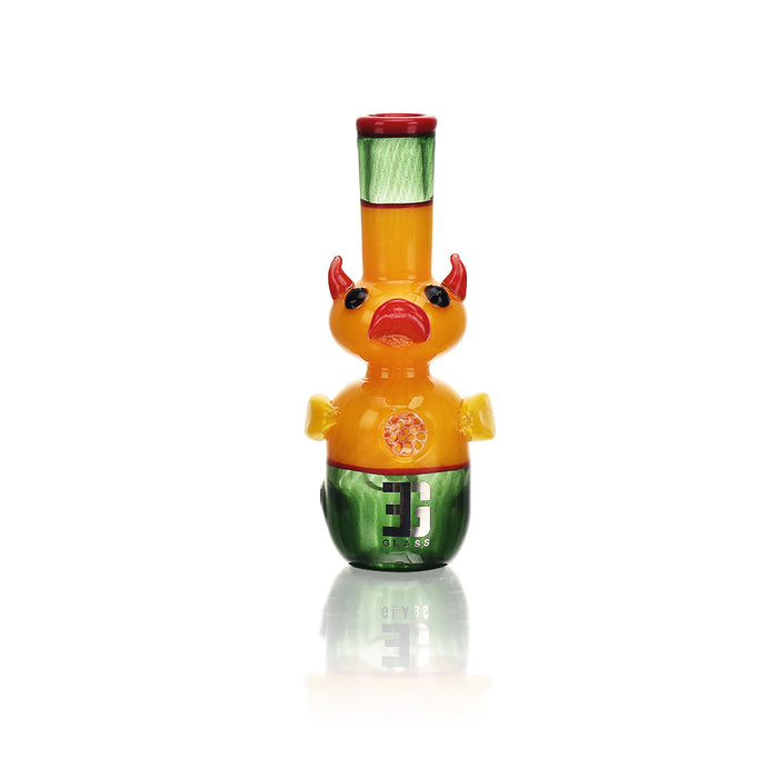 EG Glass Horned Duck Hand Pipe