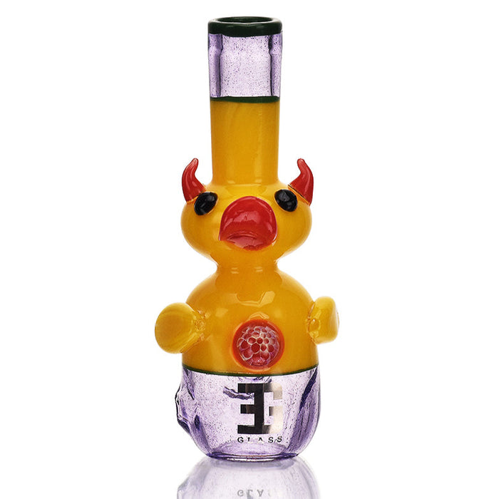 EG Glass Horned Duck Hand Pipe