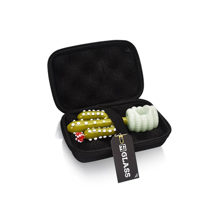 EG Glass Potted Cactus Hand Pipe