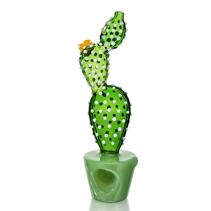 EG Glass Potted Prickly Pear Hand Pipe
