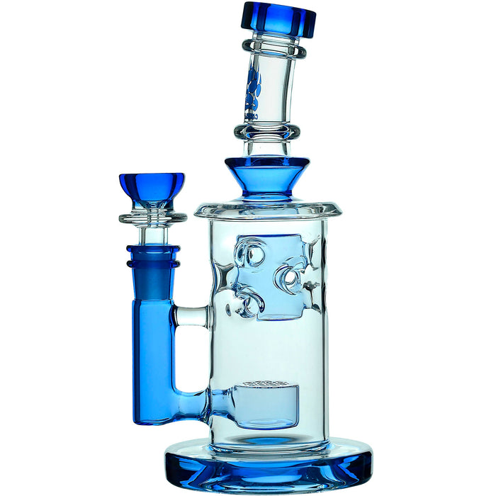 Calibear Straight Fab Flower Of Life Perc Water Pipe