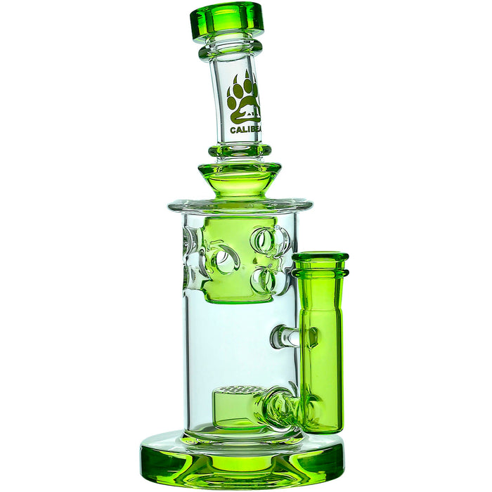 Calibear Straight Fab Flower Of Life Perc Water Pipe