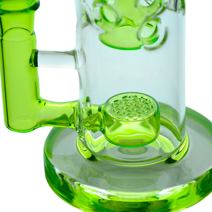 Calibear Straight Fab Flower Of Life Perc Water Pipe