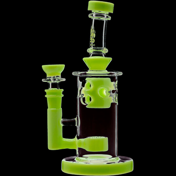 Calibear Straight Fab Flower Of Life Perc Water Pipe