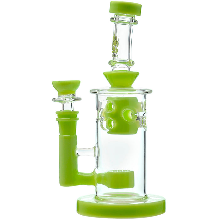 Calibear Straight Fab Flower Of Life Perc Water Pipe