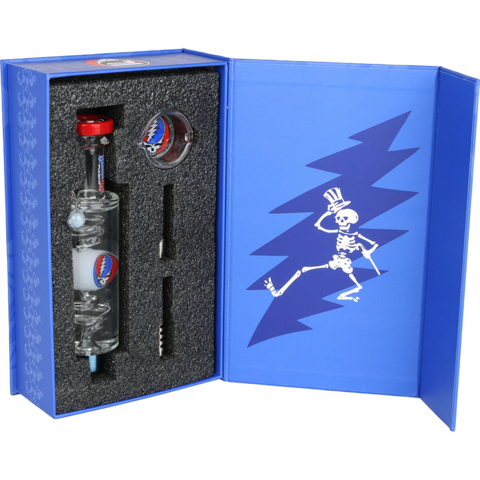 Grateful Dead Steal Your Face Glycerin Glass Dab Straw