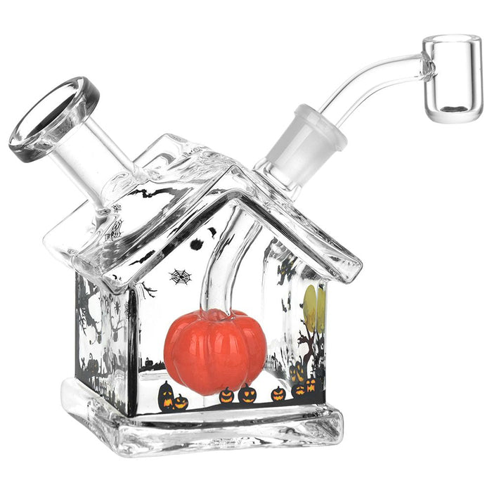 Halloween House Glass Dab Mini Rig back