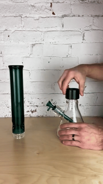 Prism Beaker Water Pipe Double Stack