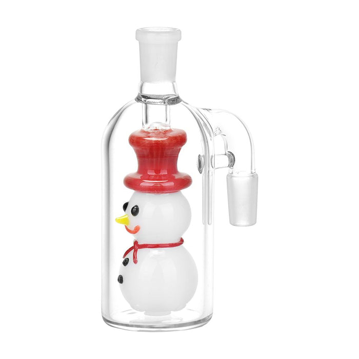 Holiday Snowman Glass Ashcatcher