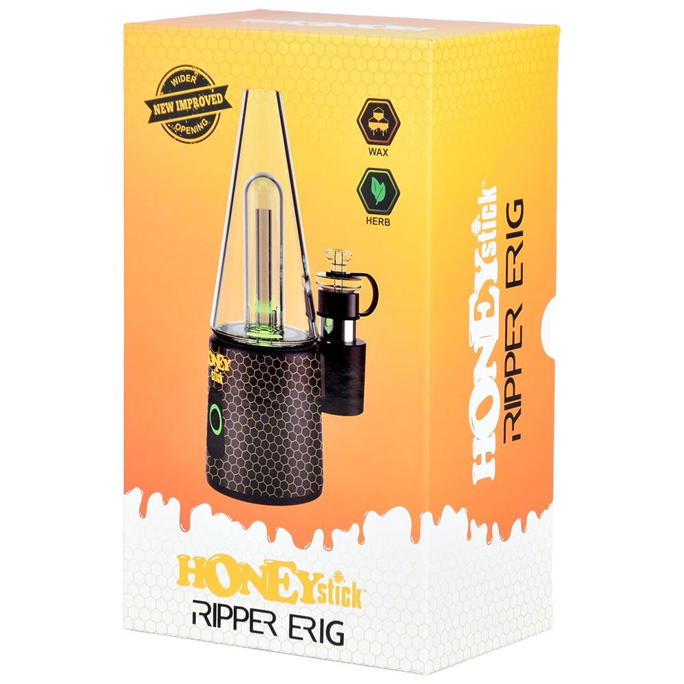 HoneyStick Ripper eRig β 4000mAh Battery, Ceramic & Quartz Bowls β Kush ...