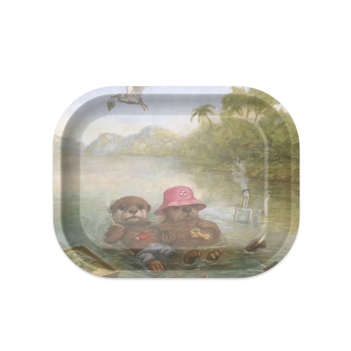 ZZZ’s Metal Rolling Tray With Lid - Joint Hands by Joaquin Carreño