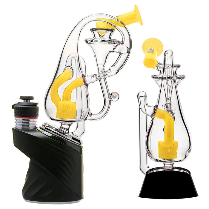 Klein Drop Bottle Puffco Peak OG & Pro Glass Attachment W/ Encaesd Opal | Calibear