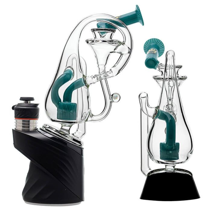 Klein Drop Bottle Puffco Peak OG & Pro Glass Attachment W/ Encaesd Opal | Calibear