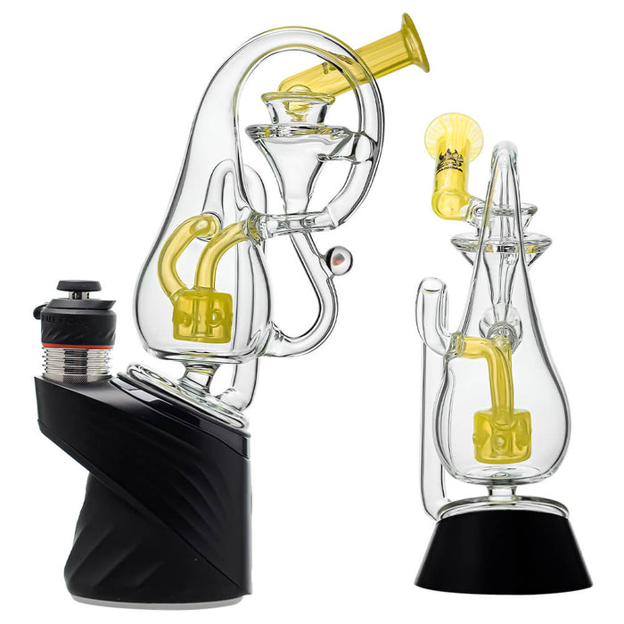 Klein Drop Bottle Puffco Peak OG & Pro Glass Attachment W/ Encaesd Opal | Calibear