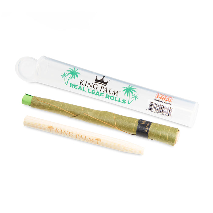 King Palm Single Leaf Tubes 50 Count Dispenser – Slim Size