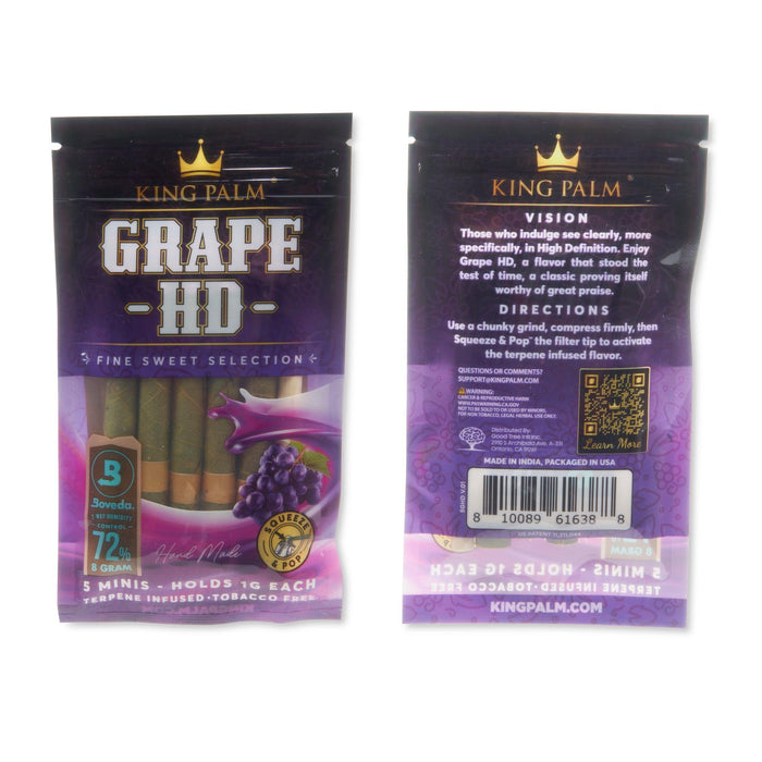 King Palm Mini Flavored Leaf Tubes 5 Pack