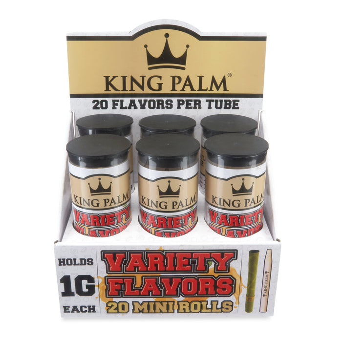 King Palm 20-Pack Tube Flavored Mini Leaf – 6 Tubes