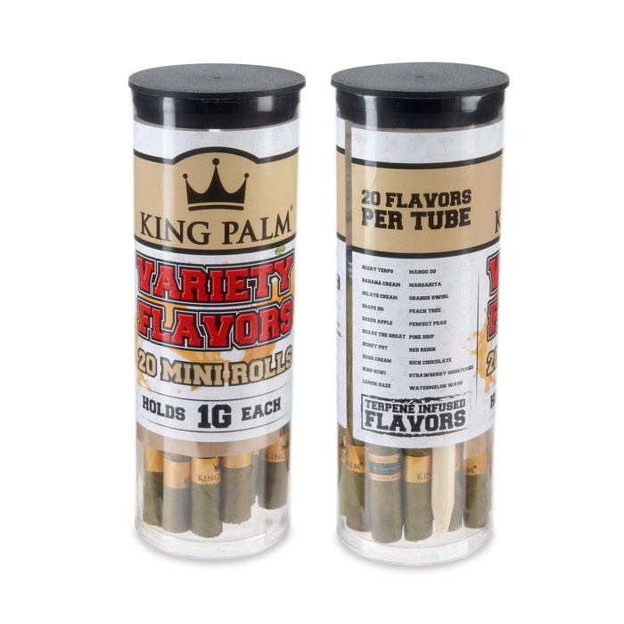 King Palm 20-Pack Tube Flavored Mini Leaf – 6 Tubes
