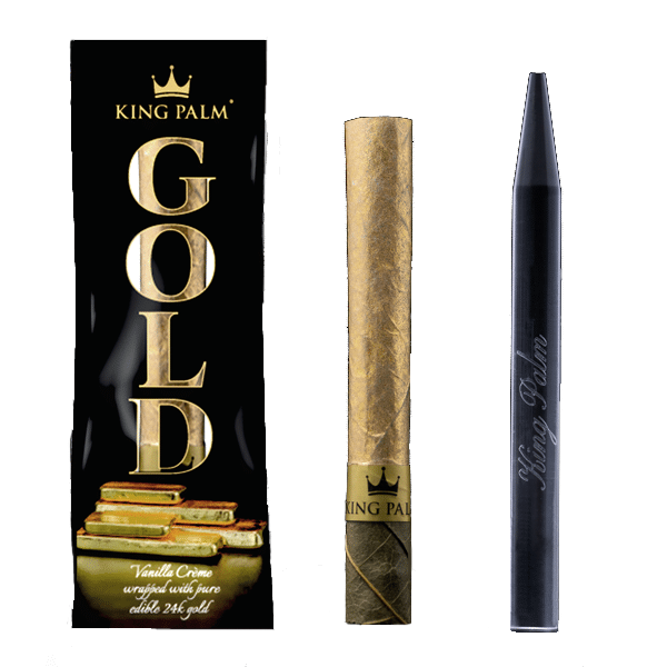 King Palm Mini Size Vanilla Gold With Acrylic Packing Stick