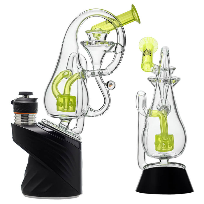 Klein Drop Bottle Puffco Peak OG & Pro Glass Attachment W/ Encaesd Opal | Calibear