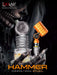Lookah Hammer plug-in coil with glass nail and orange cap on a dark background